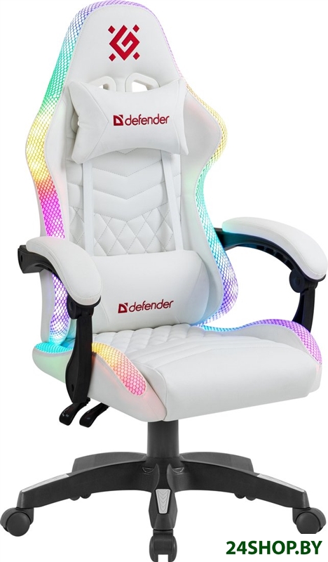 Игровое (геймерское) кресло Defender Core (белый) (64048) Игровое (геймерское) кресло Defender Core (белый) (64048)