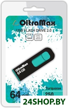 Флеш-память Oltramax 250 64Gb Turquoise Флеш-память Oltramax 250 64Gb Turquoise