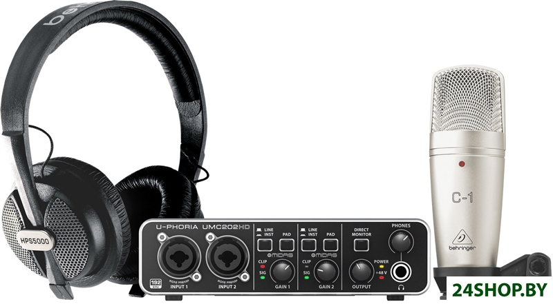 Комплект для звукозаписи Behringer U-Phoria Studio Pro Комплект для звукозаписи Behringer U-Phoria Studio Pro