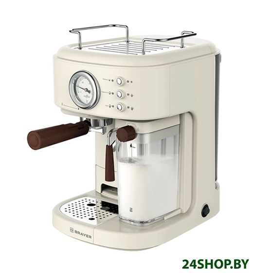 Рожковая помповая кофеварка Brayer BR1108 Рожковая помповая кофеварка Brayer BR1108