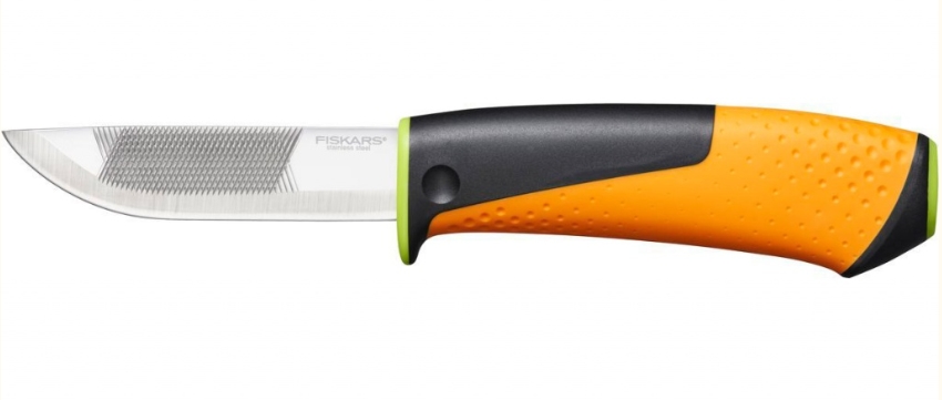 Нож садовый FISKARS 1023619 (черный/оранжевый) Нож садовый FISKARS 1023619 (черный/оранжевый)