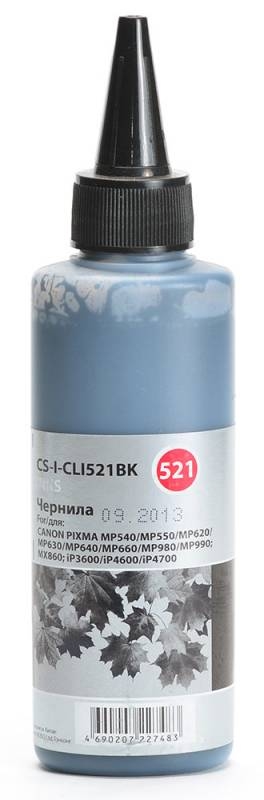 Чернила Cactus CS-I-CLI521BK 100 мл Чернила Cactus CS-I-CLI521BK 100 мл