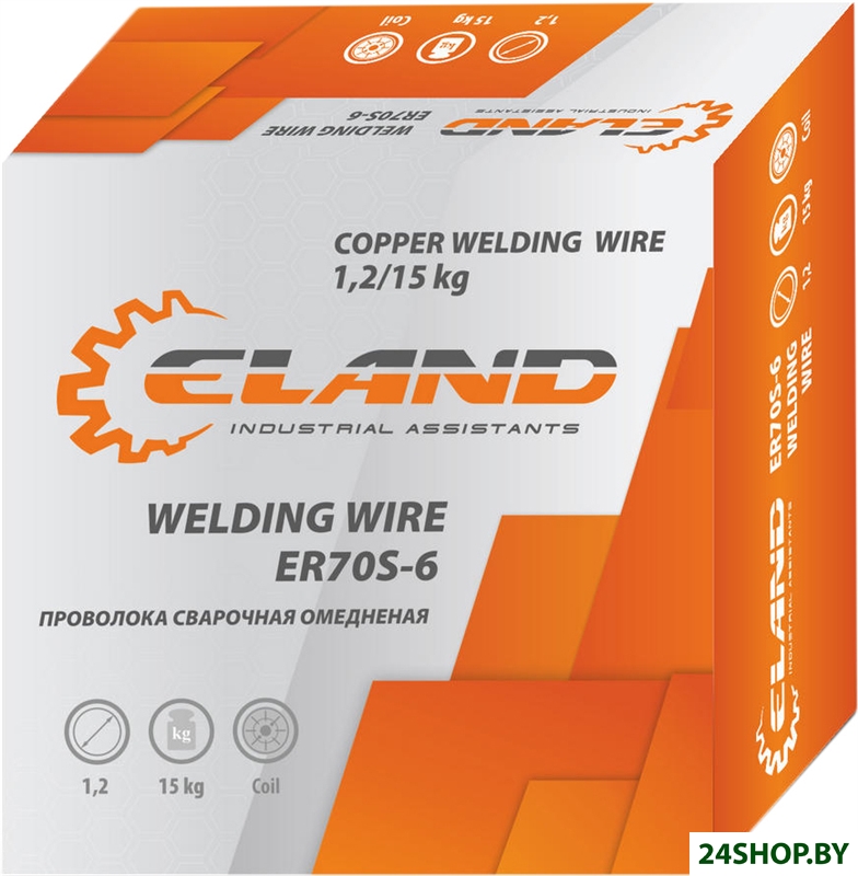 Сварочная проволока ELAND ER70S-6 ER70S6EL1215 (1.2 мм, 15 кг) Сварочная проволока ELAND ER70S-6 ER70S6EL1215 (1.2 мм, 15 кг)
