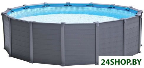 Каркасный бассейн INTEX GRAPHITE GRAY PANEL 26384 Каркасный бассейн INTEX GRAPHITE GRAY PANEL 26384
