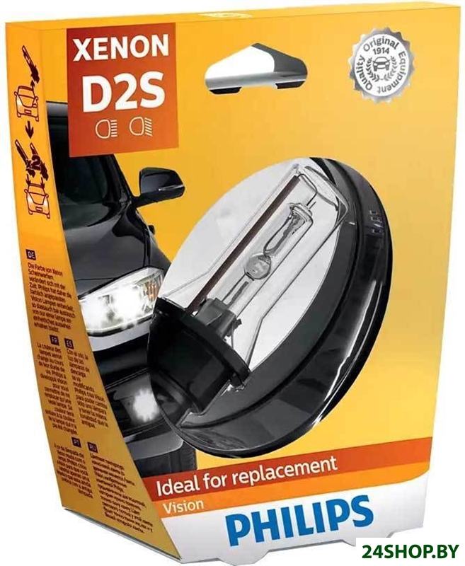Ксеноновая лампа Philips D2S Xenon Vision Blister 1шт Ксеноновая лампа Philips D2S Xenon Vision Blister 1шт