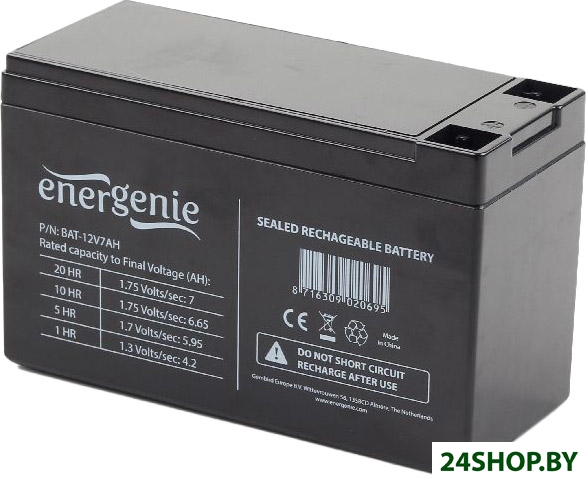Аккумулятор для ИБП EnerGenie BAT-12V7AH Аккумулятор для ИБП EnerGenie BAT-12V7AH