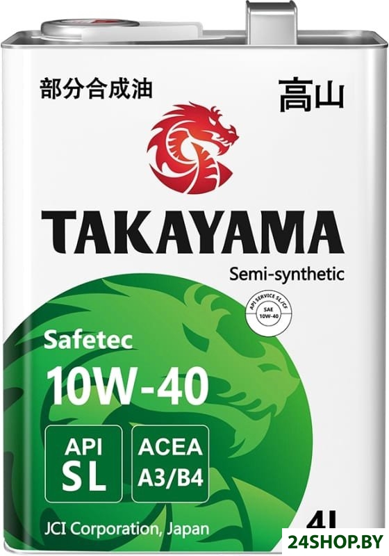 Моторное масло Takayama Safetec 10W-40 A3/B4 SL 4л Моторное масло Takayama Safetec 10W-40 A3/B4 SL 4л