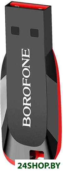 USB Flash Borofone BUD2 32GB (черный/красный) USB Flash Borofone BUD2 32GB (черный/красный)