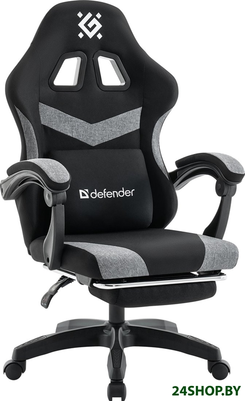 Игровое (геймерское) кресло Defender Runa Pro (черный/серый) Игровое (геймерское) кресло Defender Runa Pro (черный/серый)
