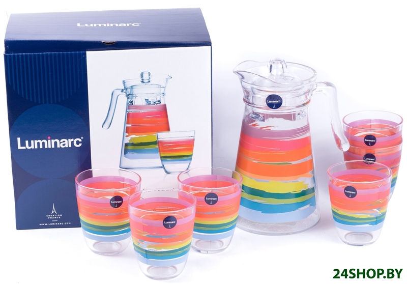 Набор стаканов для воды и напитков Luminarc Neo color pencil N0792 Набор стаканов для воды и напитков Luminarc Neo color pencil N0792