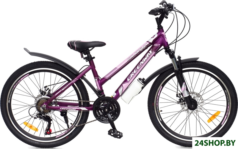 Велосипед Greenway Colibri-H 24 р.14 2021 (фиолетовый/розовый) Велосипед Greenway Colibri-H 24 р.14 2021 (фиолетовый/розовый)