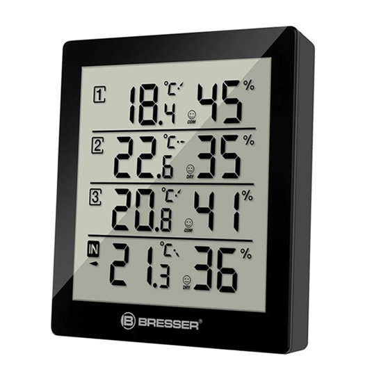 Метеостанция BRESSER Temeo Hygro Quadro 73257 (черный) Метеостанция BRESSER Temeo Hygro Quadro 73257 (черный)