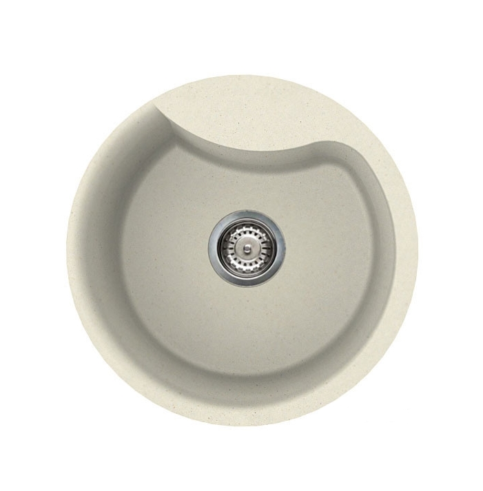 Кухонная мойка Elleci Ego Round Bianco Antico 62 Кухонная мойка Elleci Ego Round Bianco Antico 62