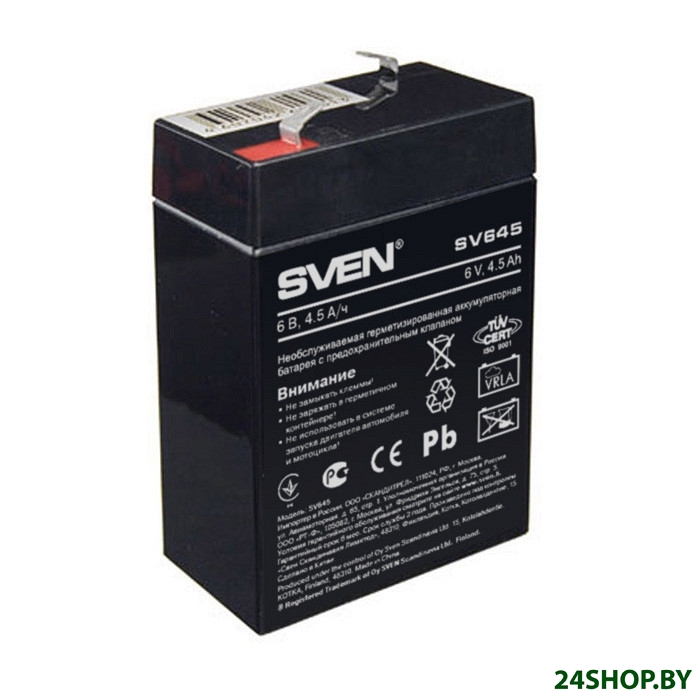 Аккумулятор для ИБП SVEN SV 645 (6V/4.5 Ah) Аккумулятор для ИБП SVEN SV 645 (6V/4.5 Ah)