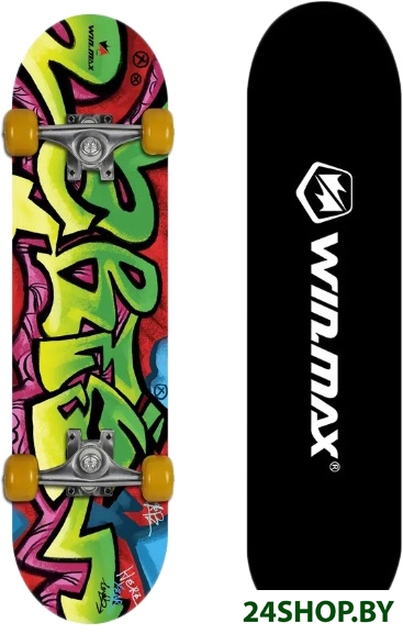 Скейтборд WIN.MAX WME05015Z3 (graffity green) Скейтборд WIN.MAX WME05015Z3 (graffity green)