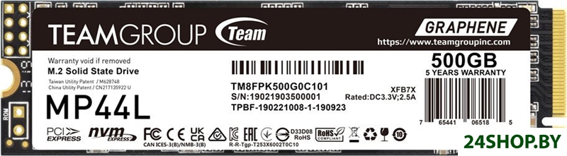 SSD Team MP44L 500GB TM8FPK500G0C101 SSD Team MP44L 500GB TM8FPK500G0C101