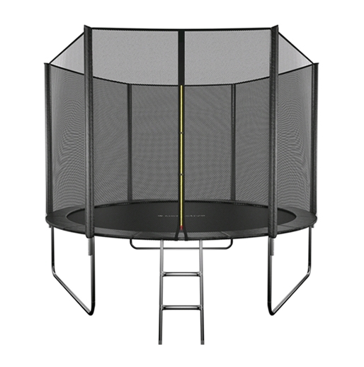 Батут GetActive Jump 10ft - 312 см с лестницей, внешней сеткой (черный) Батут GetActive Jump 10ft - 312 см с лестницей, внешней сеткой (черный)