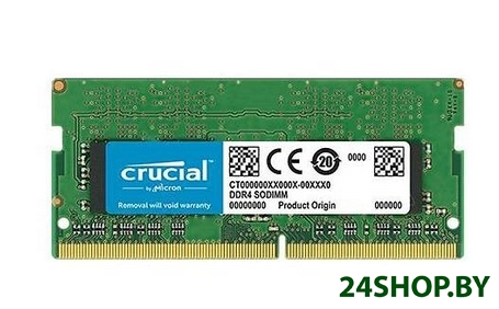 Оперативная память Crucial 8GB DDR4 SODIMM PC4-21300 CT8G4SFS8266 Оперативная память Crucial 8GB DDR4 SODIMM PC4-21300 CT8G4SFS8266