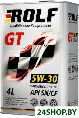 Моторное масло ROLF GT 5W-30 SN/CF 4л Моторное масло ROLF GT 5W-30 SN/CF 4л