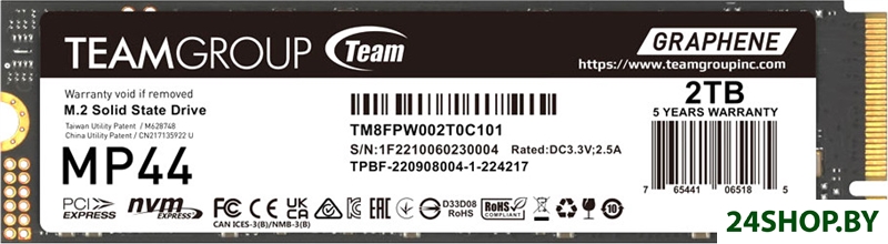 SSD Team MP44 2TB TM8FPW002T0C101 SSD Team MP44 2TB TM8FPW002T0C101