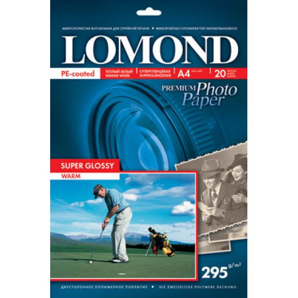 Фотобумага Lomond суперглянцевая односторонняя A4 295 г/кв.м. 20 листов (1108101) Фотобумага Lomond суперглянцевая односторонняя A4 295 г/кв.м. 20 листов (1108101)