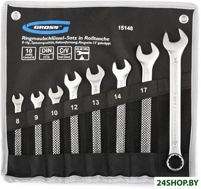 Набор ключей GROSS 15148 (8 предметов) Набор ключей GROSS 15148 (8 предметов)