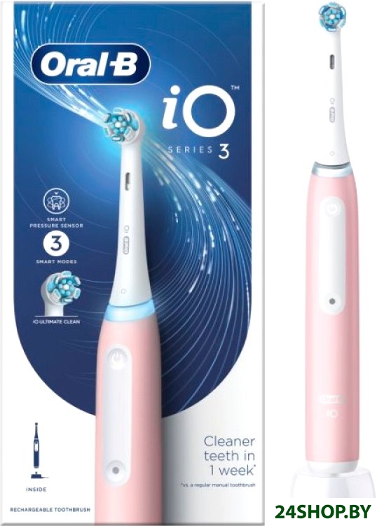 Электрическая зубная щетка Oral-B iO Series 3 iOG3.1A6.0 (розовый) Электрическая зубная щетка Oral-B iO Series 3 iOG3.1A6.0 (розовый)