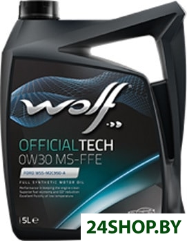 Моторное масло Wolf OfficialTech 0W-30 MS-FFE 5л Моторное масло Wolf OfficialTech 0W-30 MS-FFE 5л