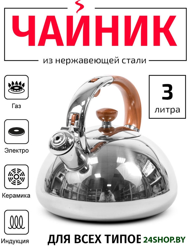 Чайник со свистком TimA WTK178WH Чайник со свистком TimA WTK178WH
