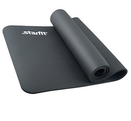 Коврик Starfit FM-301 NBR (10 мм, серый) Коврик Starfit FM-301 NBR (10 мм, серый)