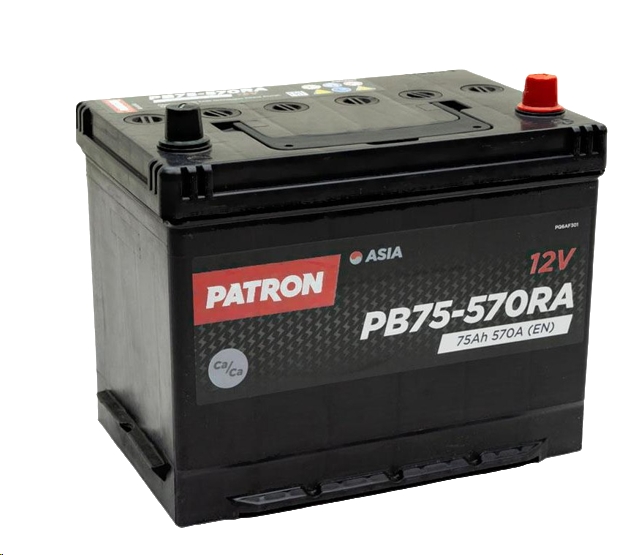 Автомобильный аккумулятор Patron Asia PB75-570RA (75 А·ч) Автомобильный аккумулятор Patron Asia PB75-570RA (75 А·ч)