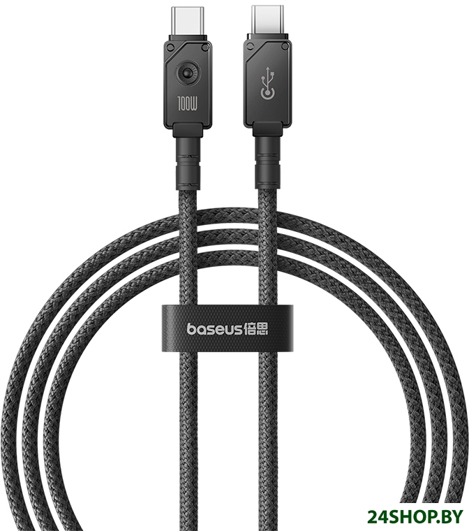 Кабель Baseus Unbreakable Series USB Type-C - USB Type-C (1 м, черный) Кабель Baseus Unbreakable Series USB Type-C - USB Type-C (1 м, черный)