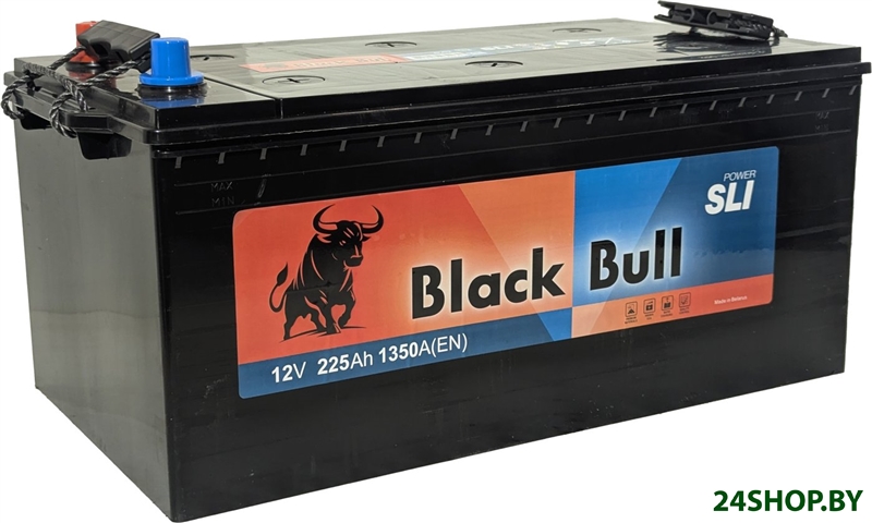 Автомобильный аккумулятор Black Bull (3) евро +/- (225 А·ч) Автомобильный аккумулятор Black Bull (3) евро +/- (225 А·ч)