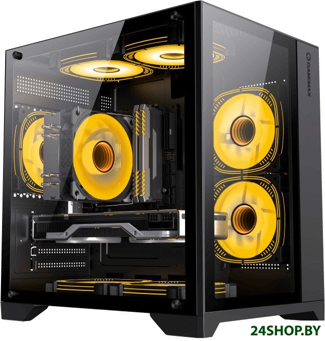 Корпус GameMax Infinity Mini BK (черный) Корпус GameMax Infinity Mini BK (черный)