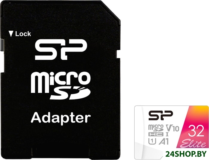 Карта памяти Silicon-Power Elite microSDHC SP032GBSTHBV1V20SP 32GB (с адаптером) Карта памяти Silicon-Power Elite microSDHC SP032GBSTHBV1V20SP 32GB (с адаптером)