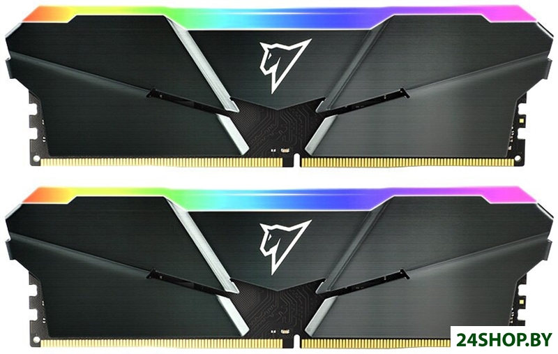 Оперативная память Netac Shadow RGB 2x8ГБ DDR4 2666МГц NTSRD4P26DP-16E Оперативная память Netac Shadow RGB 2x8ГБ DDR4 2666МГц NTSRD4P26DP-16E