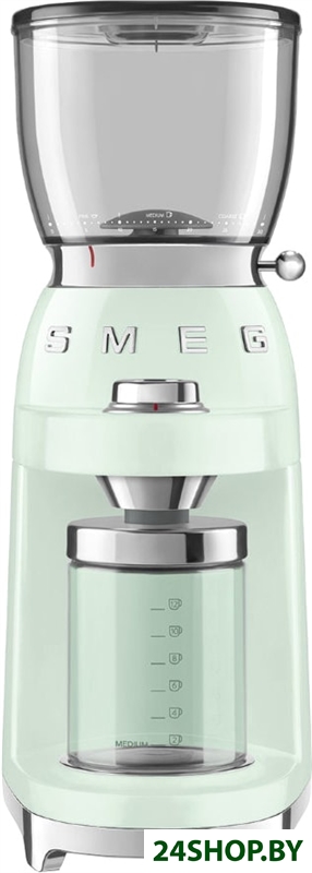 Электрическая кофемолка Smeg CGF01PGEU (пастельный зеленый) Электрическая кофемолка Smeg CGF01PGEU (пастельный зеленый)