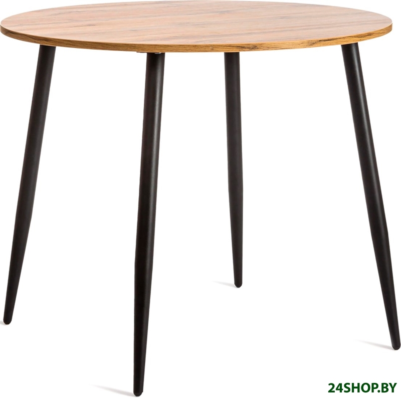 Кухонный стол TetChair Uranus 90x90x77 (дуб вотан/черный) Кухонный стол TetChair Uranus 90x90x77 (дуб вотан/черный)