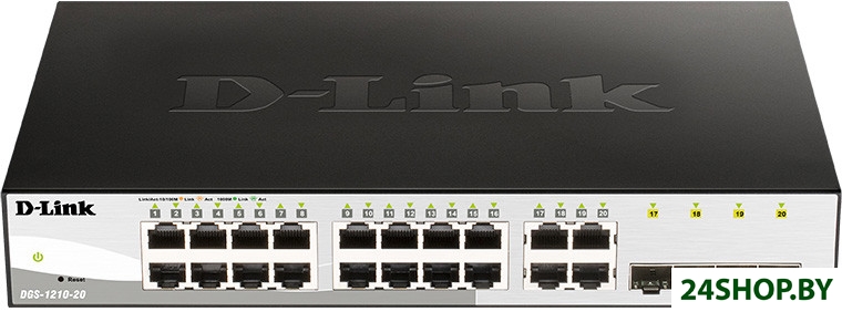 Управляемый коммутатор 2-го уровня D-Link DGS-1210-20/FL2A Управляемый коммутатор 2-го уровня D-Link DGS-1210-20/FL2A