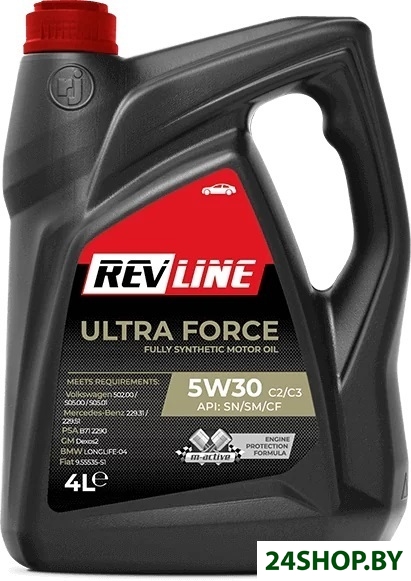 Моторное масло Revline Ultra Force C2/C3 5W-30 4л Моторное масло Revline Ultra Force C2/C3 5W-30 4л