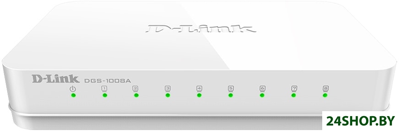 Неуправляемый коммутатор D-Link DGS-1008A/F1A Неуправляемый коммутатор D-Link DGS-1008A/F1A