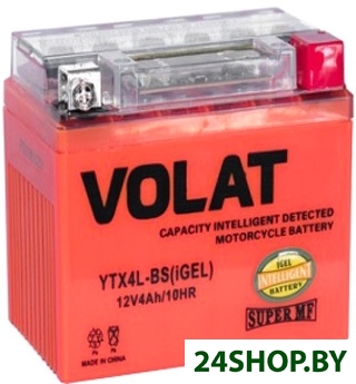 Мотоциклетный аккумулятор VOLAT YTX4L-BS(iGEL) (4 А·ч) Мотоциклетный аккумулятор VOLAT YTX4L-BS(iGEL) (4 А·ч)