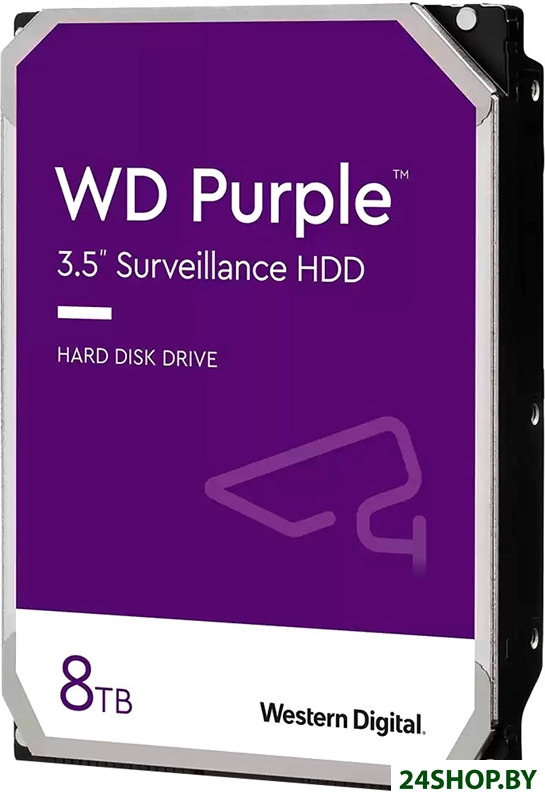 Жесткий диск WD Purple Surveillance 8TB WD85PURZ Жесткий диск WD Purple Surveillance 8TB WD85PURZ