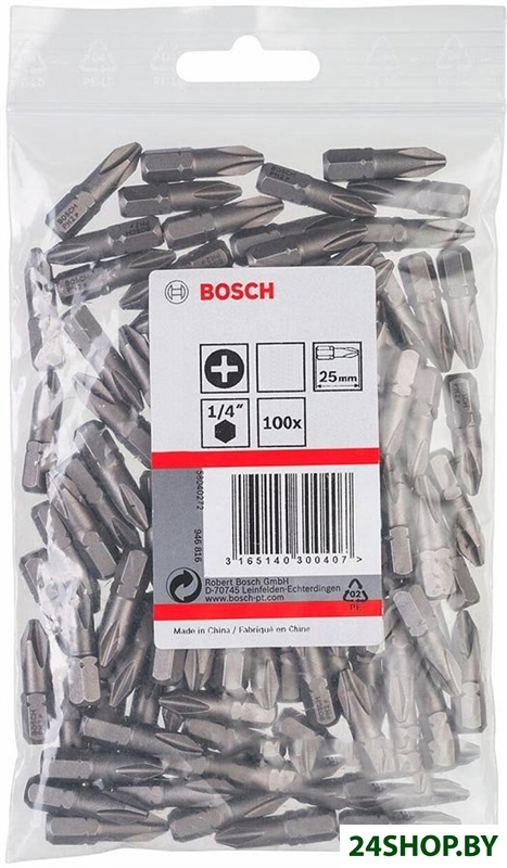 Набор бит Bosch 2608521221 (100 предметов) Набор бит Bosch 2608521221 (100 предметов)