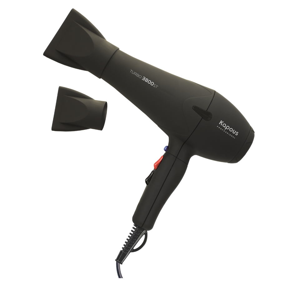 Фен Kapous Professional Turbo 3800ST (черный) Фен Kapous Professional Turbo 3800ST (черный)