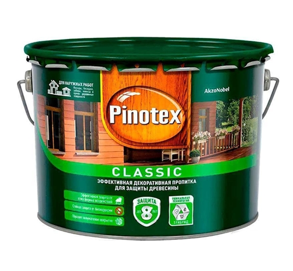 Пропитка Pinotex Classic 2.7 л (сосна) Пропитка Pinotex Classic 2.7 л (сосна)
