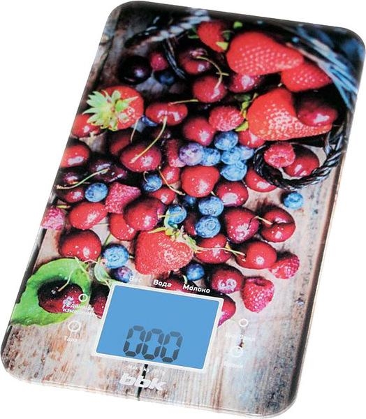 Кухонные весы BBK KS107G (ягоды на доске) Кухонные весы BBK KS107G (ягоды на доске)