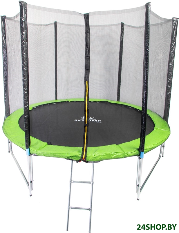 Батут Skyjump Pro 252 см - 8ft (с внешней сеткой и лестницей) Батут Skyjump Pro 252 см - 8ft (с внешней сеткой и лестницей)
