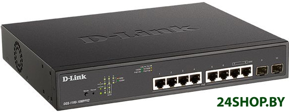 Управляемый коммутатор 2-го уровня D-Link DGS-1100-10MPPV2/A3A Управляемый коммутатор 2-го уровня D-Link DGS-1100-10MPPV2/A3A
