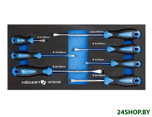 Набор отверток Hogert Technik HT7G132 (7 предметов) Набор отверток Hogert Technik HT7G132 (7 предметов)